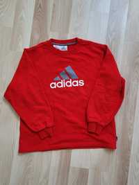 Bluza Adidas dla chłopca r.146 czerwona 3 paski bluza sportowa