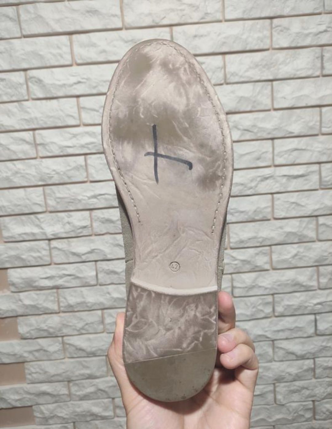 Tamaris Ботинки серые челси замшевые 40 - 41 р 27 см кожаные черевики