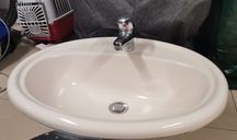 Lavatorio beige encastrar