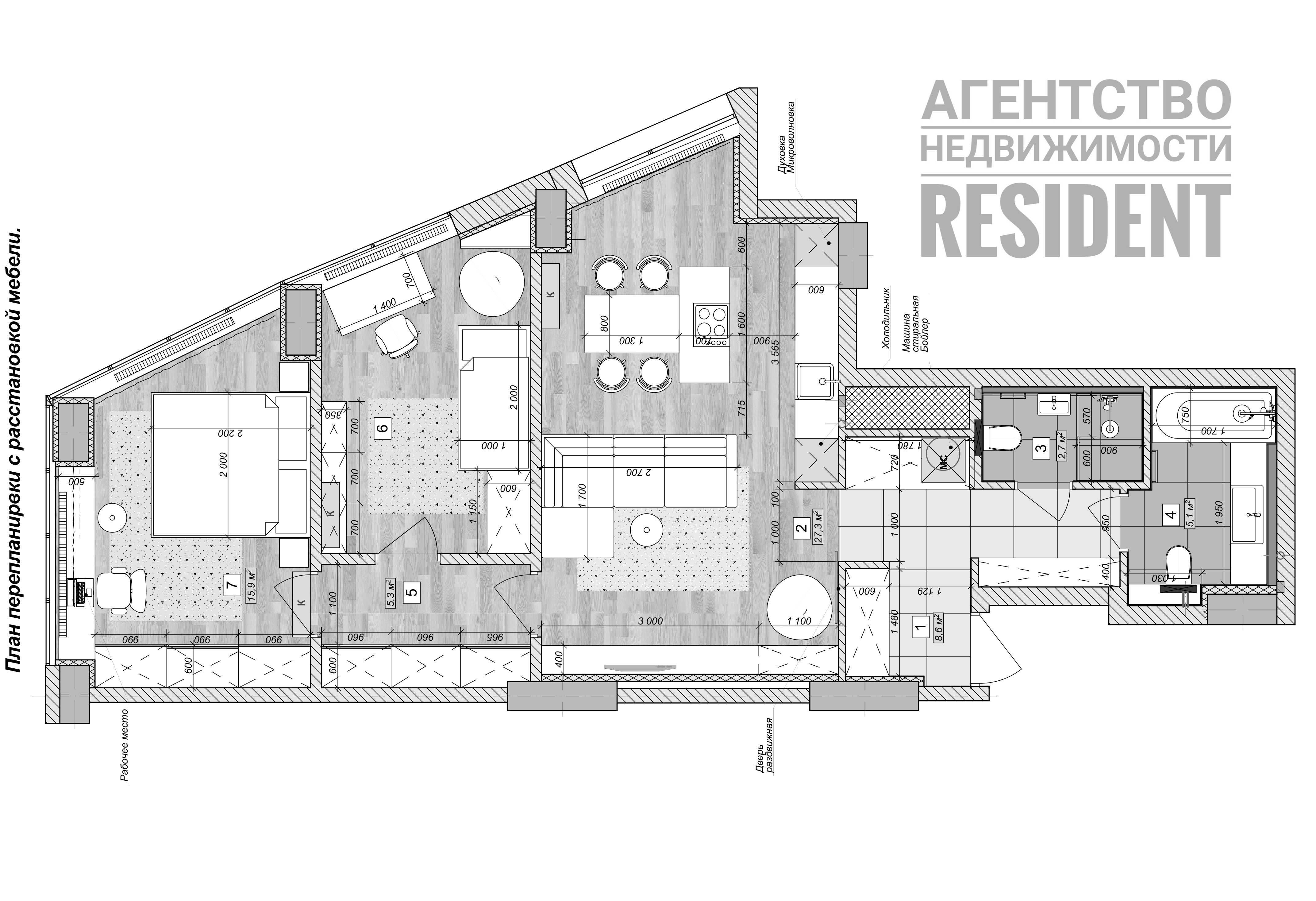 е-Осэля ЖК Панорама 82 м2. Комфорт Сити Лофт Новодворянский IQ House