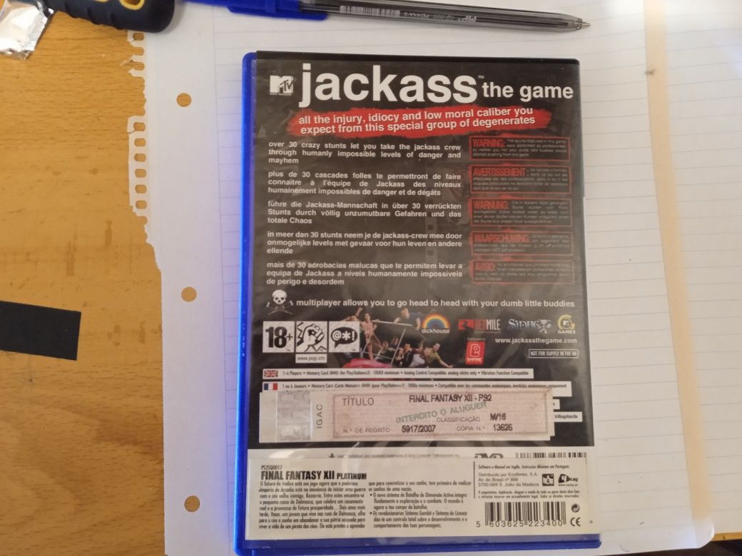 Jogo Jackass ps2