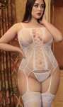 B021 plus size bielizna erotyczna sexy komplet bodystocking XL/3XL