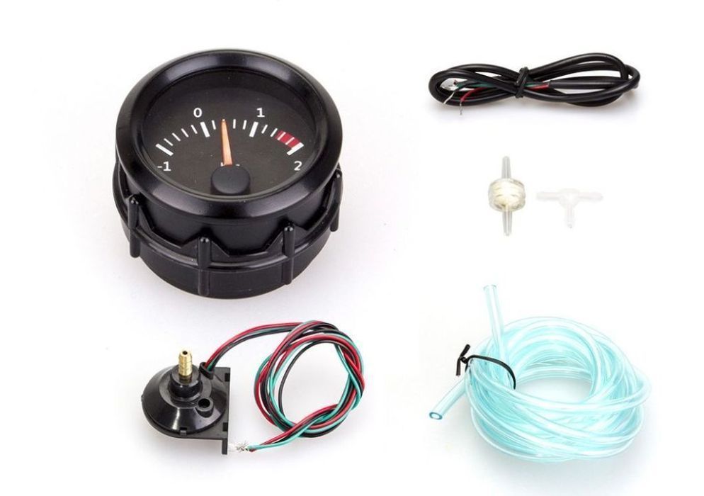 Manómetro Ponteiro 52mm - Pressão Turbo 2 BAR