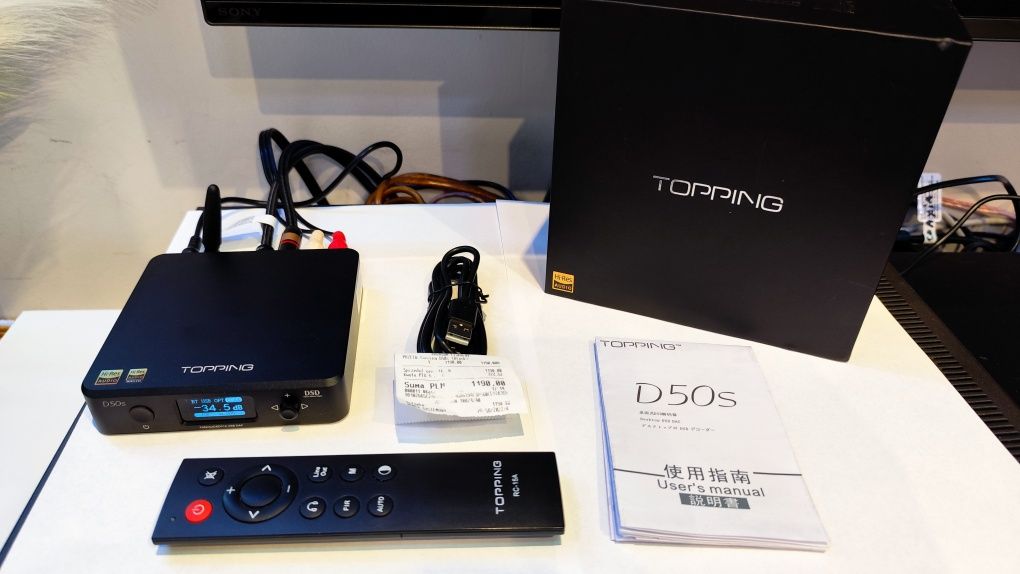 Dac - Topping d50s - Bluetooth LDAC ! - Przetwornik cyfrowo analogowy