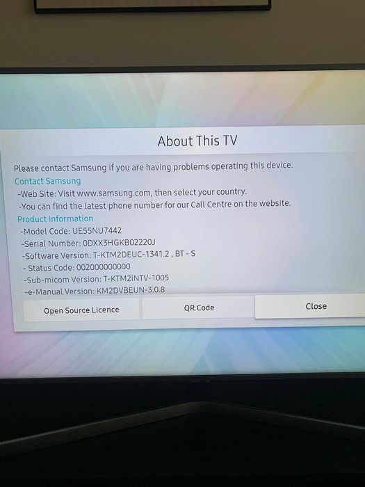 Telewizor Samsung Series 7 55" UHD 4K Smart TV NU7442
