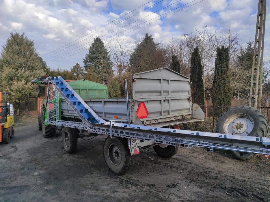 Przenośnik taśmowy do zbioru warzyw- brokuł kalafior taśmociąg kapusty