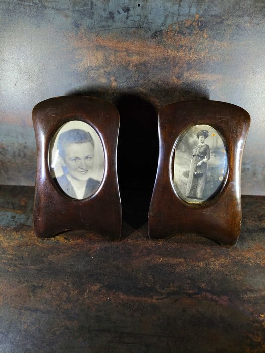 Ramki antyczne , mahoń , 2 szt. secesja 1910/1919