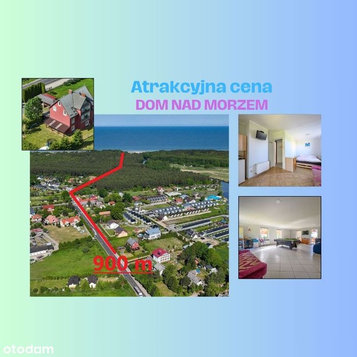 OBNIŻONA CENA !!! DOM NAD MORZEM - 10 pokoi - 331 m2 + duże poddasze