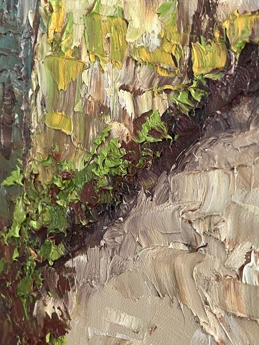 Obraz olejny Prof. Arnold Grabone (1896 - 1982) - ,,Targ we Włoszech"