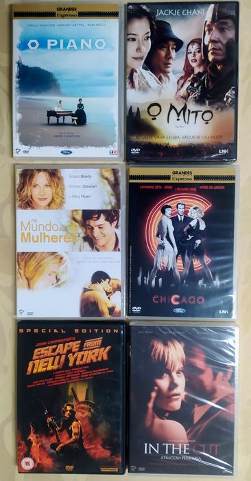 DVDs vários - em pack ou individual - preços variados
