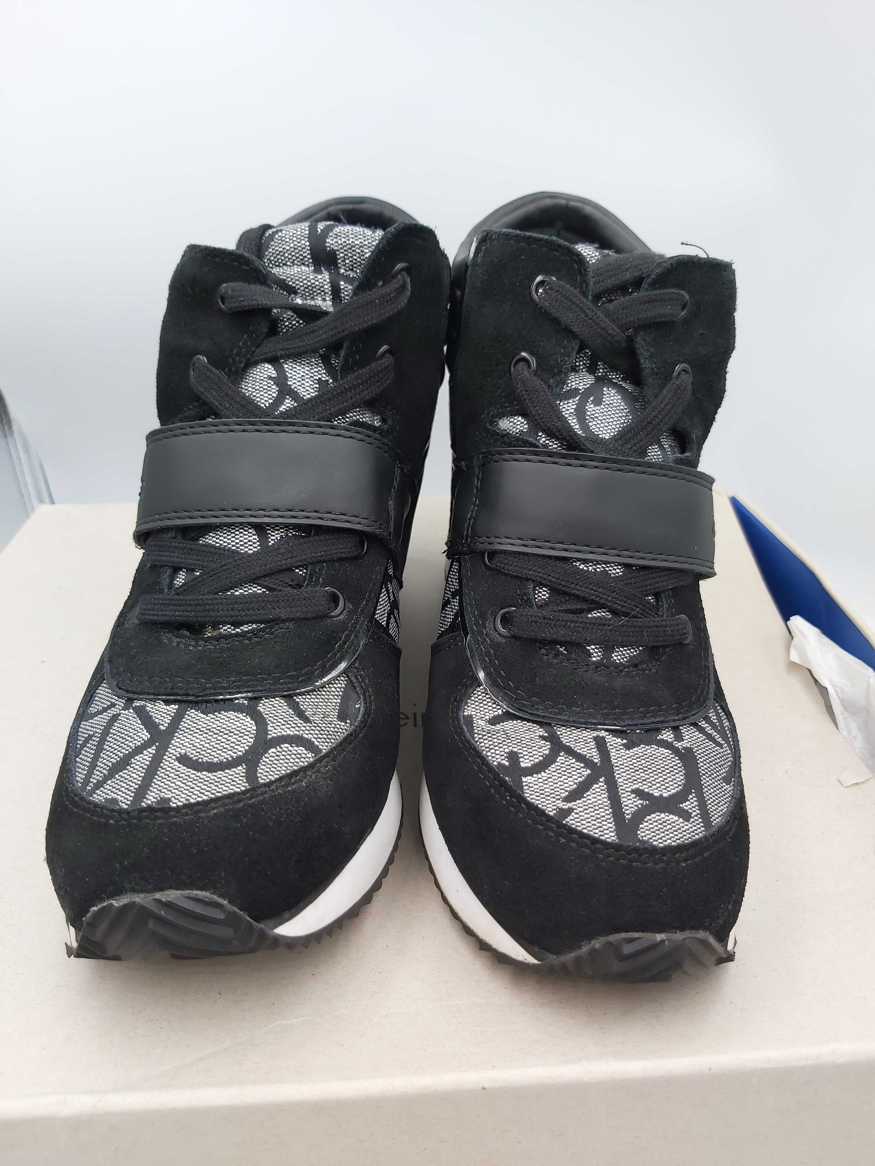Sneakersy CALVIN KLEIN Srebrne botki rozmiar 39