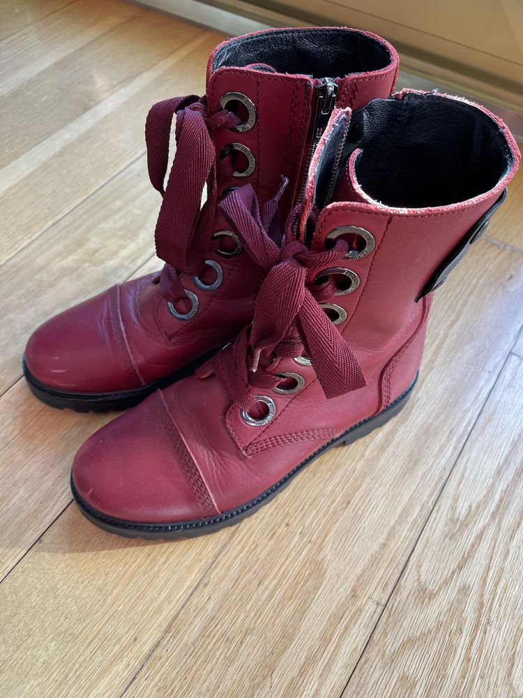 Bota Zadig et Voltaire vermelhas