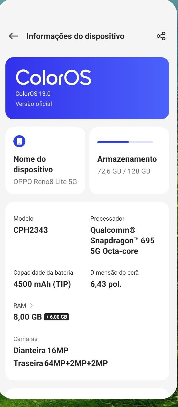 OPPO RENO 8 Lite 5G