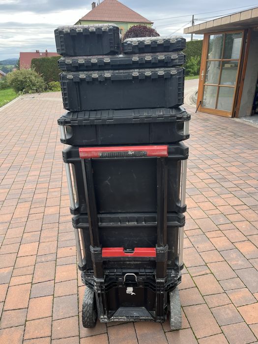 Skrzynki milwaukee packout(wózek,organizer,szuflady)