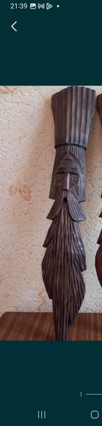 Drewniana figura Ręcznie robiona