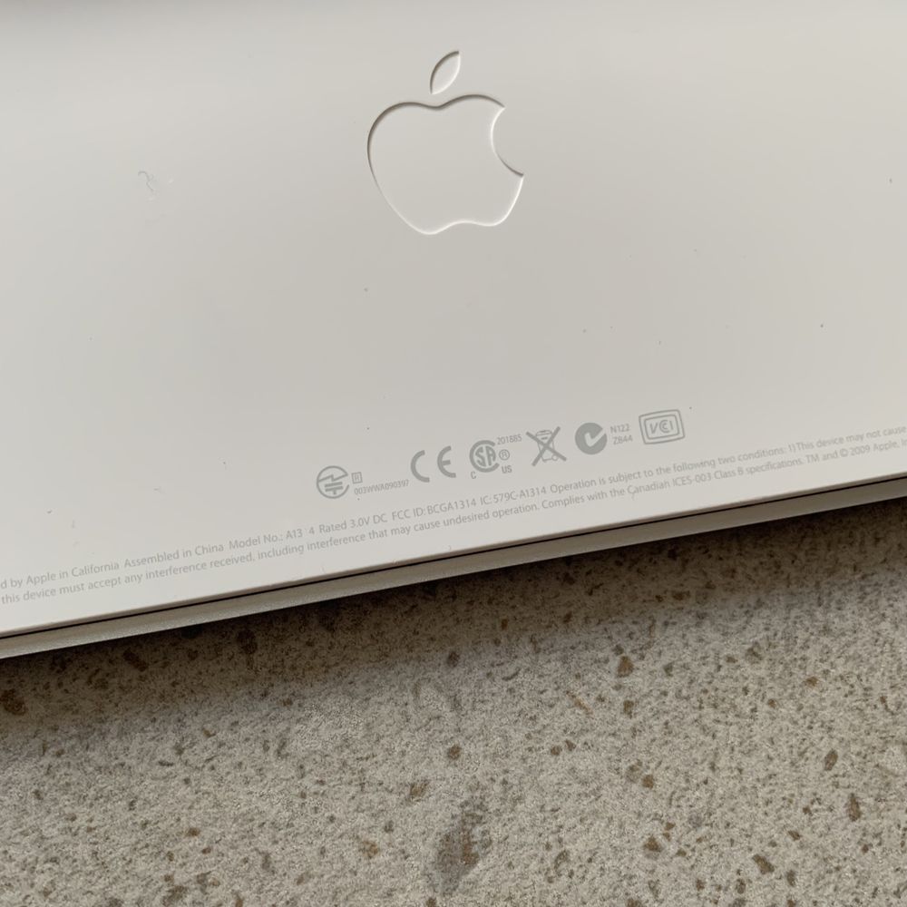 Безпровідна блутуз клавіатура A1314 apple wireless keybord silver imac