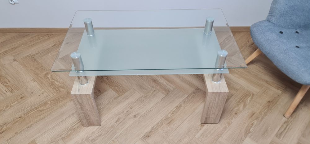 Stolik kawowy. Nowy. Szklanny. 100x60