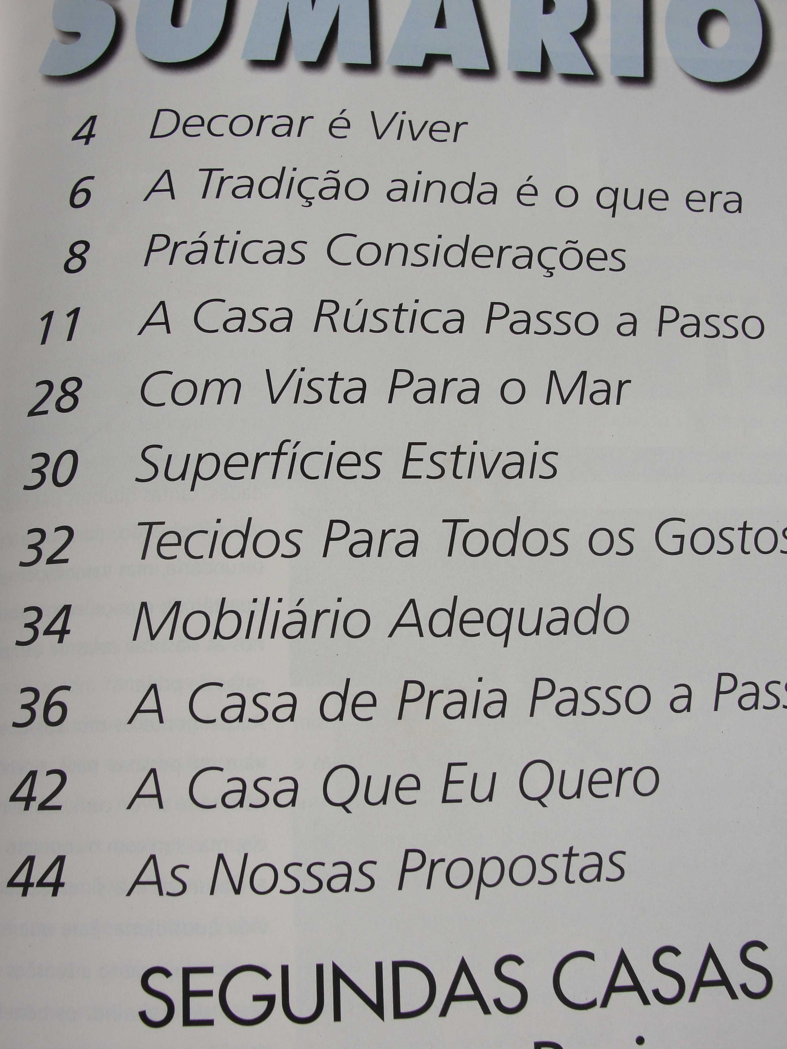 Livro sobre como tirar o maior partido de Casa de Praia ou de Campo