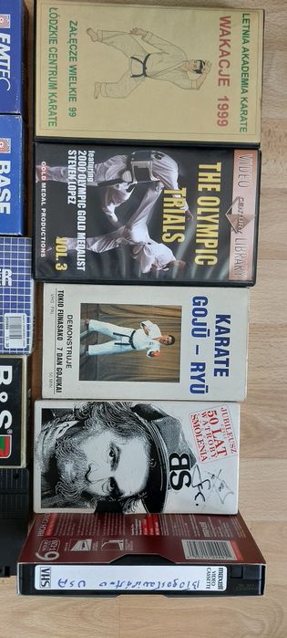 Kasety video różne 10szt całość