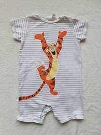 rampers h&m 92 tygrysek piżamka na lato body z nogawkami