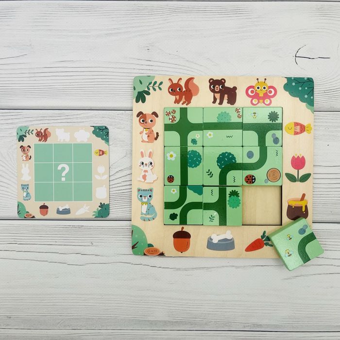 Логічні доріжки Хто що їсть, Колобок-слідопит