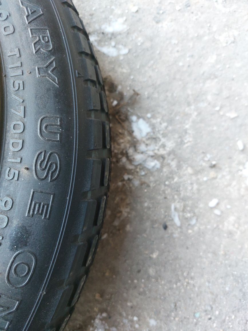 Докатка Запаска Запасне колесо 115/70/15 R15 5×114.3 Mazda,Kia