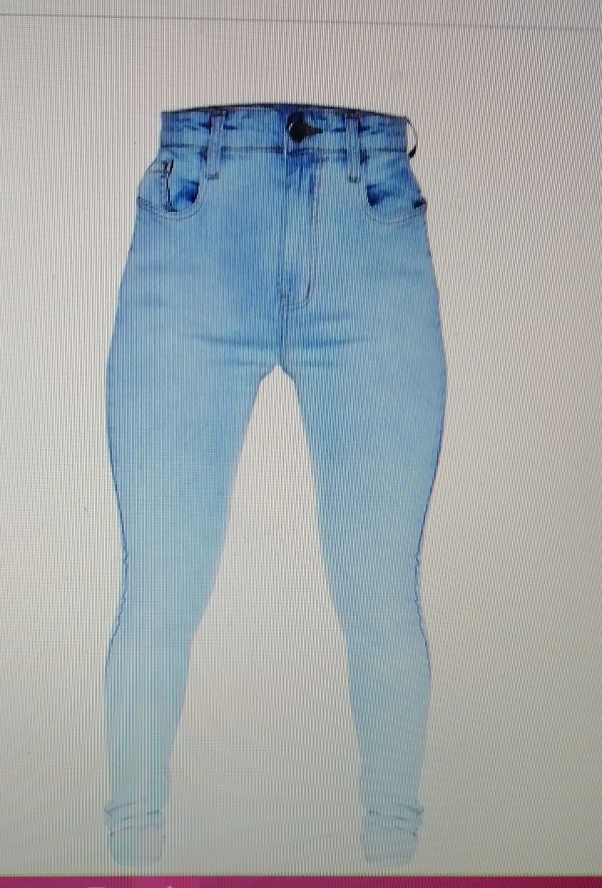 Jeansowe spodnie damskie 44