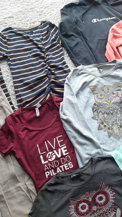 Paka ubrań damska S M champion sinsay fb h&m sowa