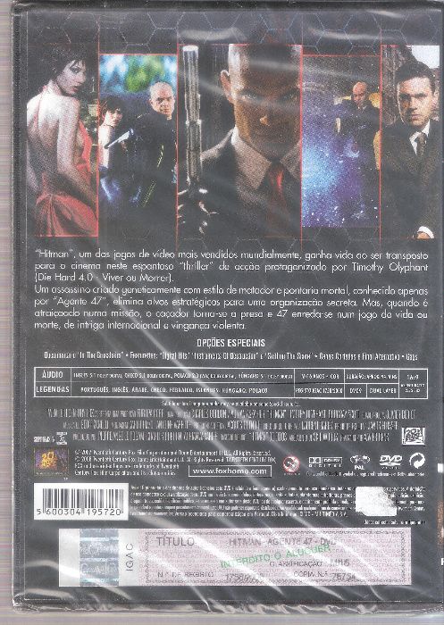Filme DVD Hitman - Agente 47