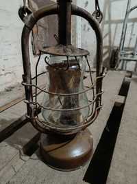 Старинная керосиновая лампа"Летучая мышь".Новая с чеком
