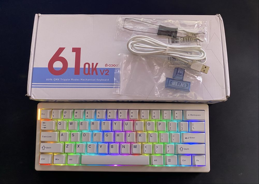 Ігрова клавіатура cidoo qk61 v2