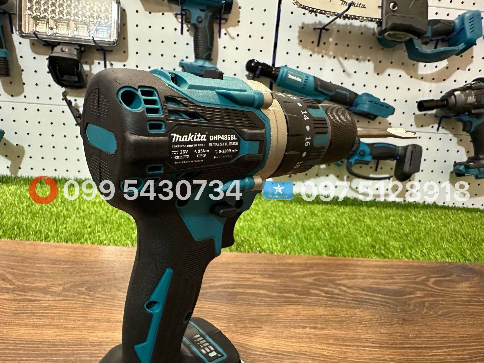 Набір акумуляторний Makita Болгарка DGA504BL Шуруповерт DHP485BL 36V8A