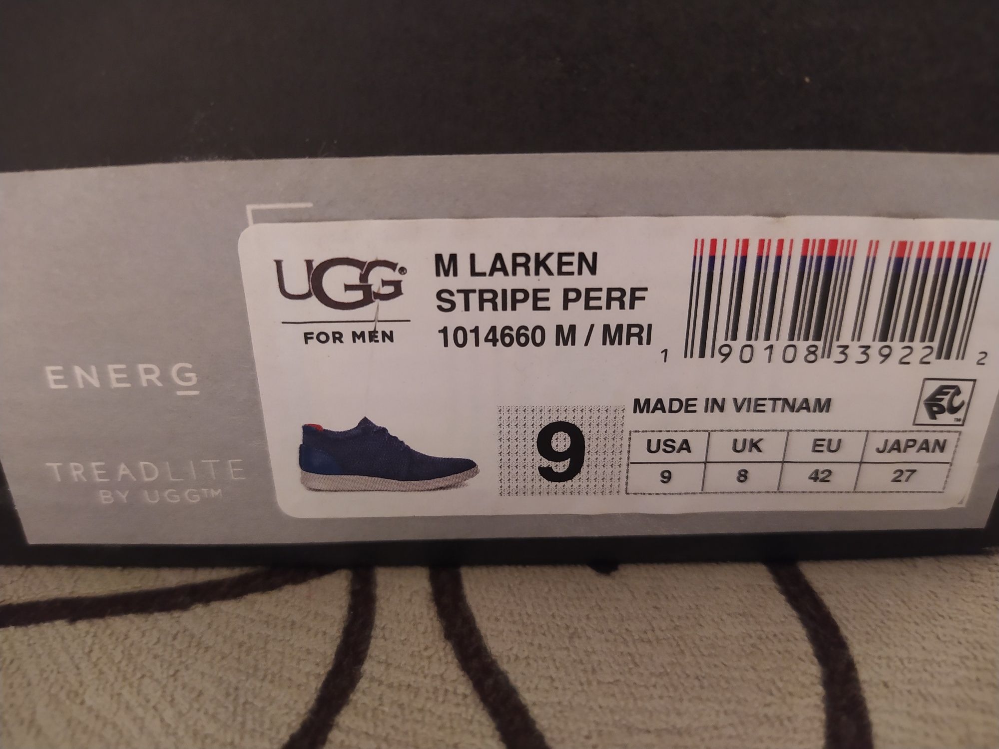 Мужские кроссовки-туфли UGG LARKEN US 9