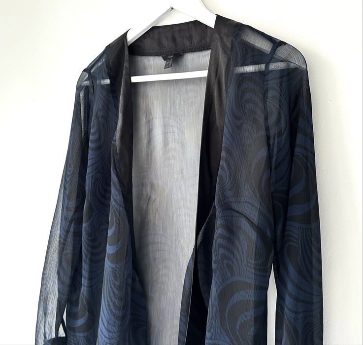 Bluzka / narzuta transparentna mgiełka wiązana NOWA