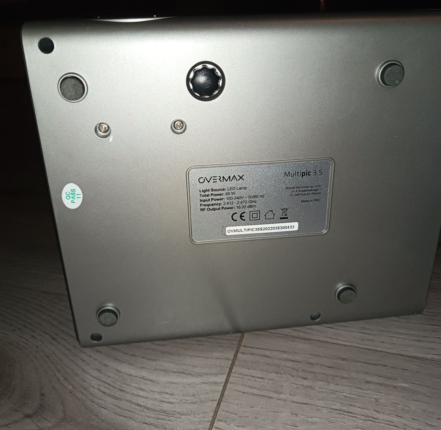 Projektor Overmax Multipic 3.5 + oryginalne kable i pilot