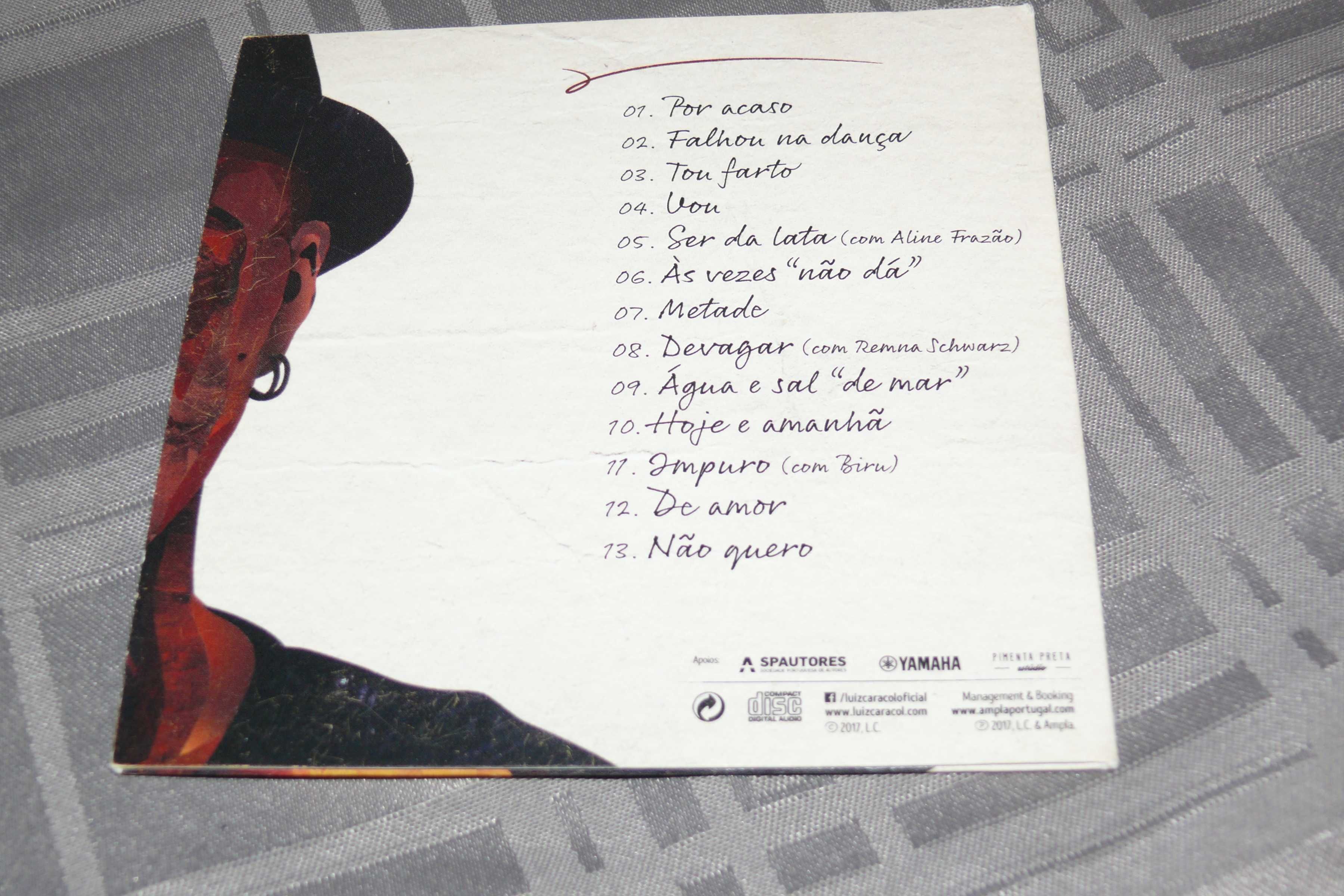 Cds de musica do Autor Luiz Caracol