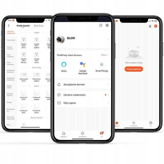 ZESTAW Kamera szpiegowska detekcja ruchu z lampą LED kamerka wifi TUYA