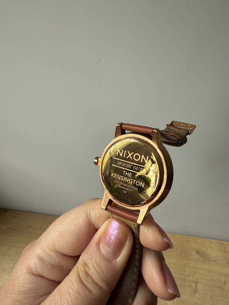 zegarek damski Nixon Kensington Leather rose gold