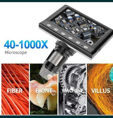 Микроскоп  цифровой 40х до 1000х 4.3 дюйма