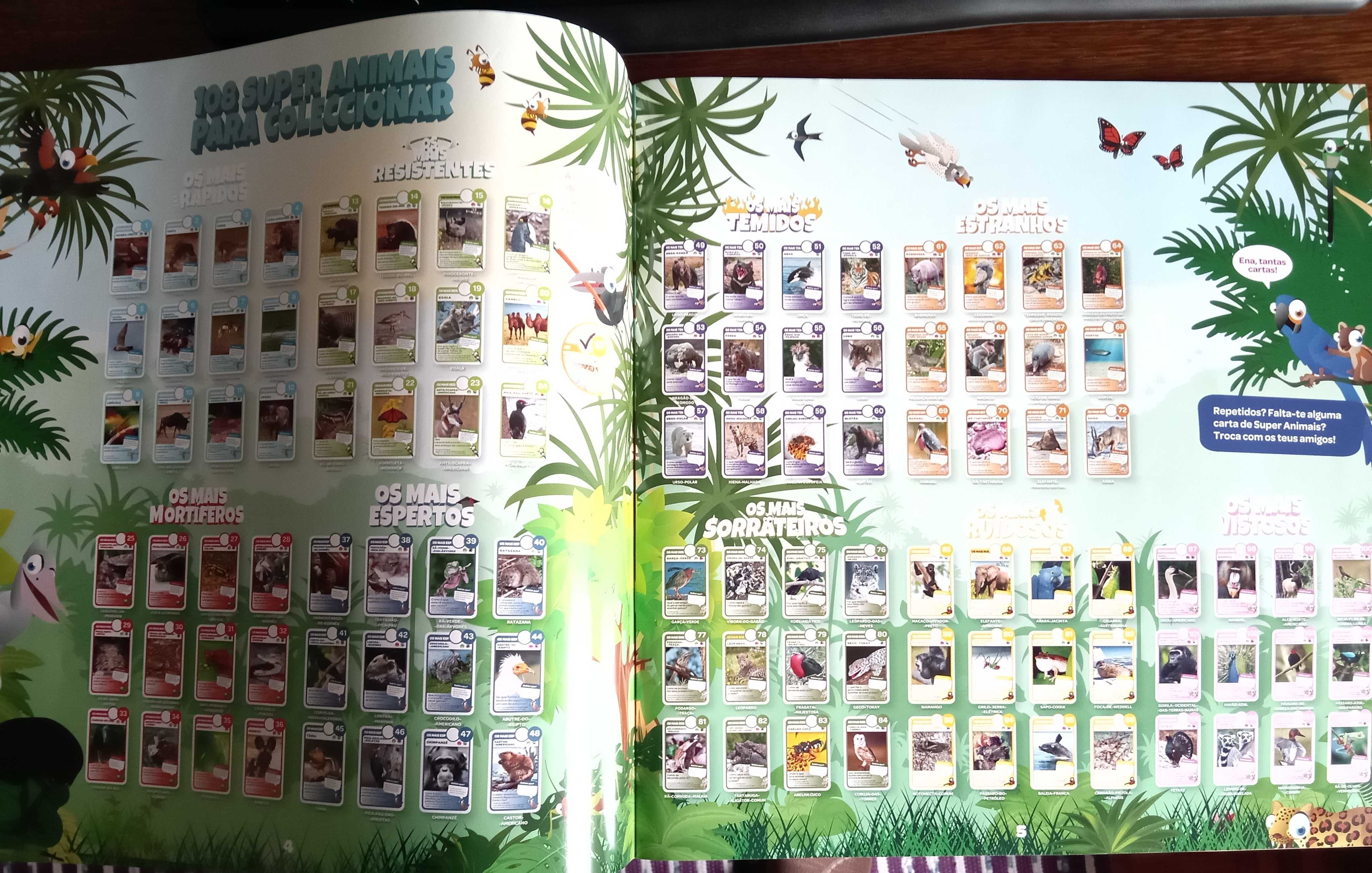 Super Animais - - - Colecção Completa - Pingo Doce - - - - - Cromos