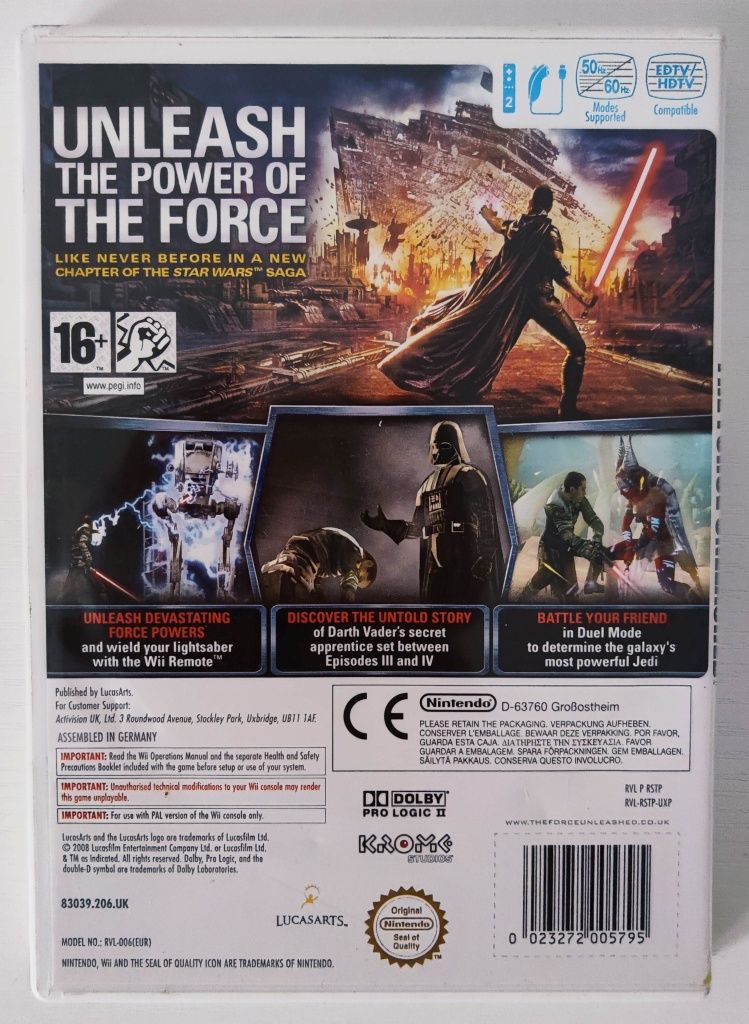 Gra Star Wars The Force Unleashed Wii (Wii)