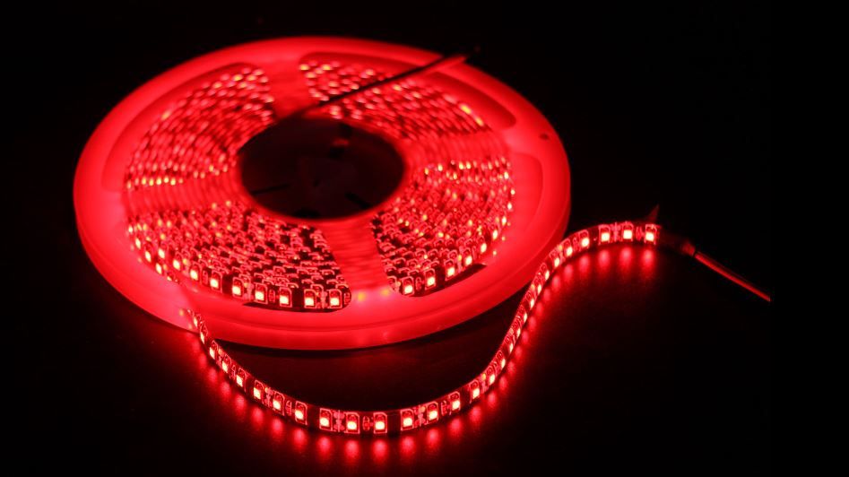 Fitas de Led Vermelhas e brancas