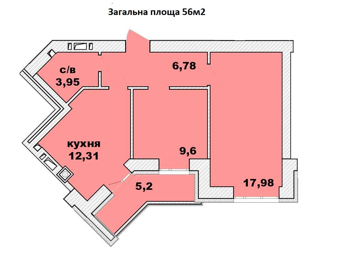 Готова 2к квартира біля Ірпінської набережної! 56м2, газовий котел