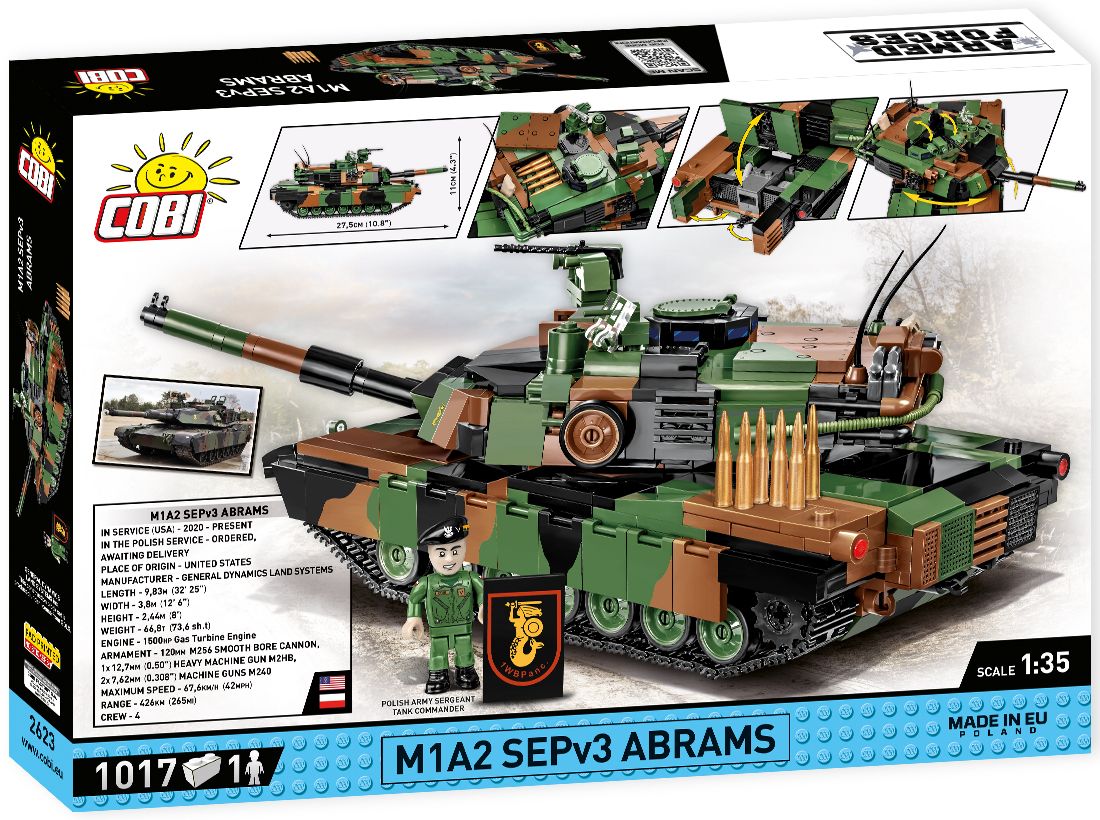 COBI 2623 Czołg M1A2 SEPv3 Abrams