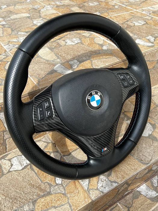 М руль BMW E90 E91 E87 E93 E92 Родная кожа БМВ Е90 Е91 Е92 Е93