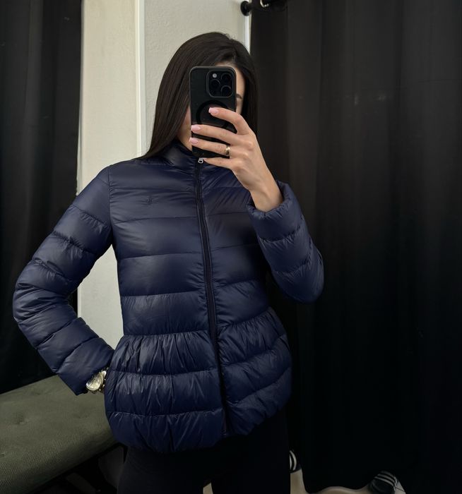 Пуховик Ralph lauren куртка коротка жіноча синя поло ральф оригінал