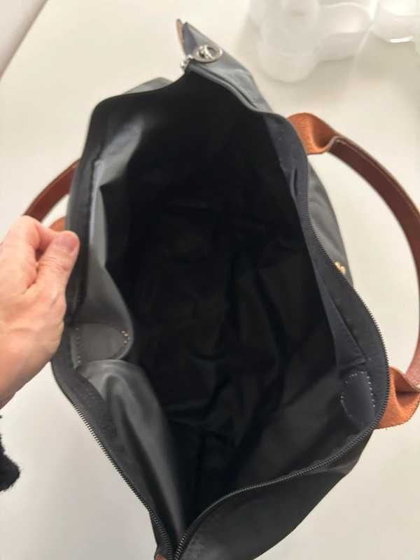 Torebki Damskie Longchamp Black Prawdziwy strzał Size:L(31*30*19)