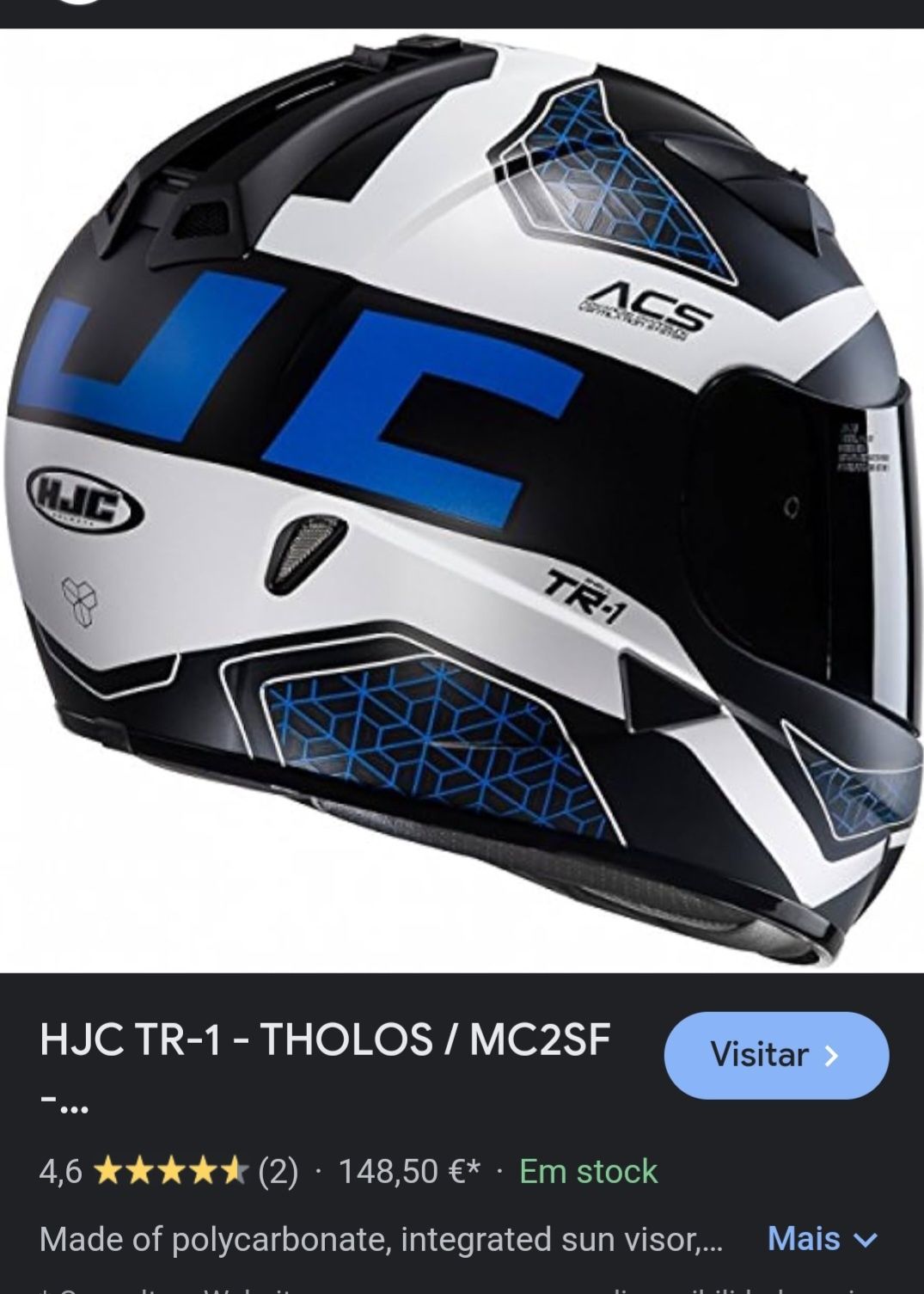 Capacete HJC como novo