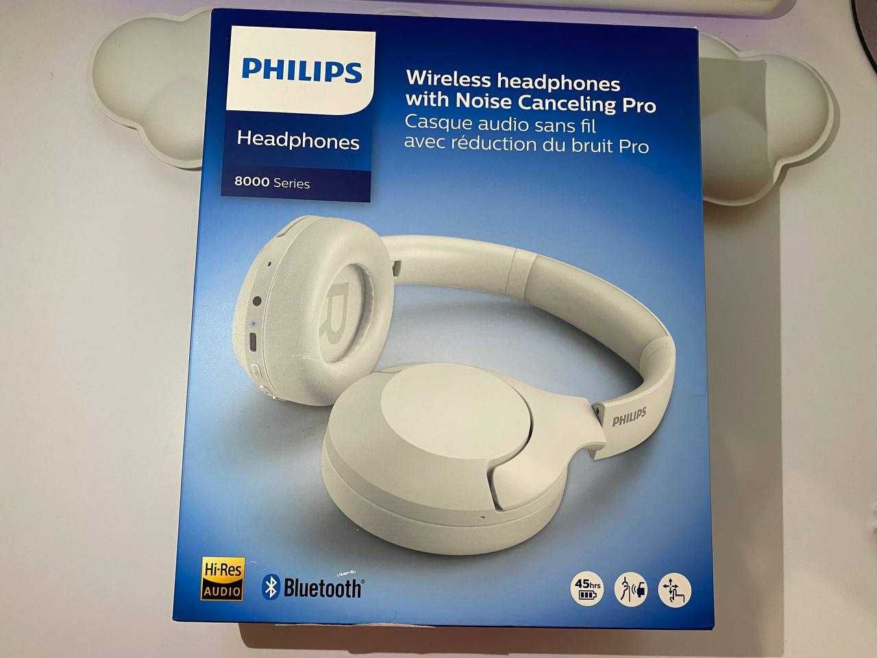 Навушники Philips TAH8506 Over-ear ANC Hi-Res Wireless Mic White