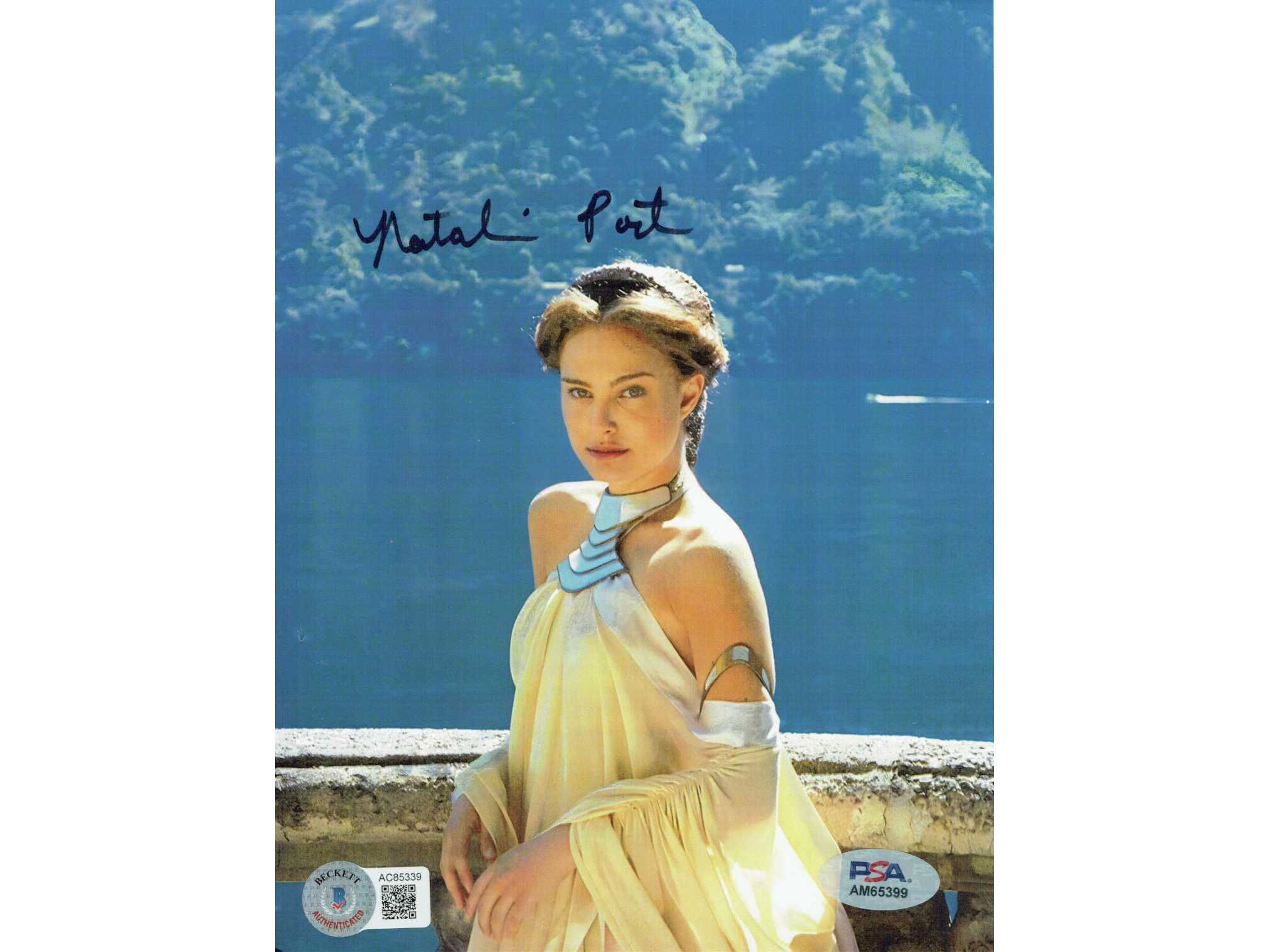 ! AUTOGRAF Natalie PORTMAN 15x20 cm Certyfik STAR WARS Gwiezdne Wojny